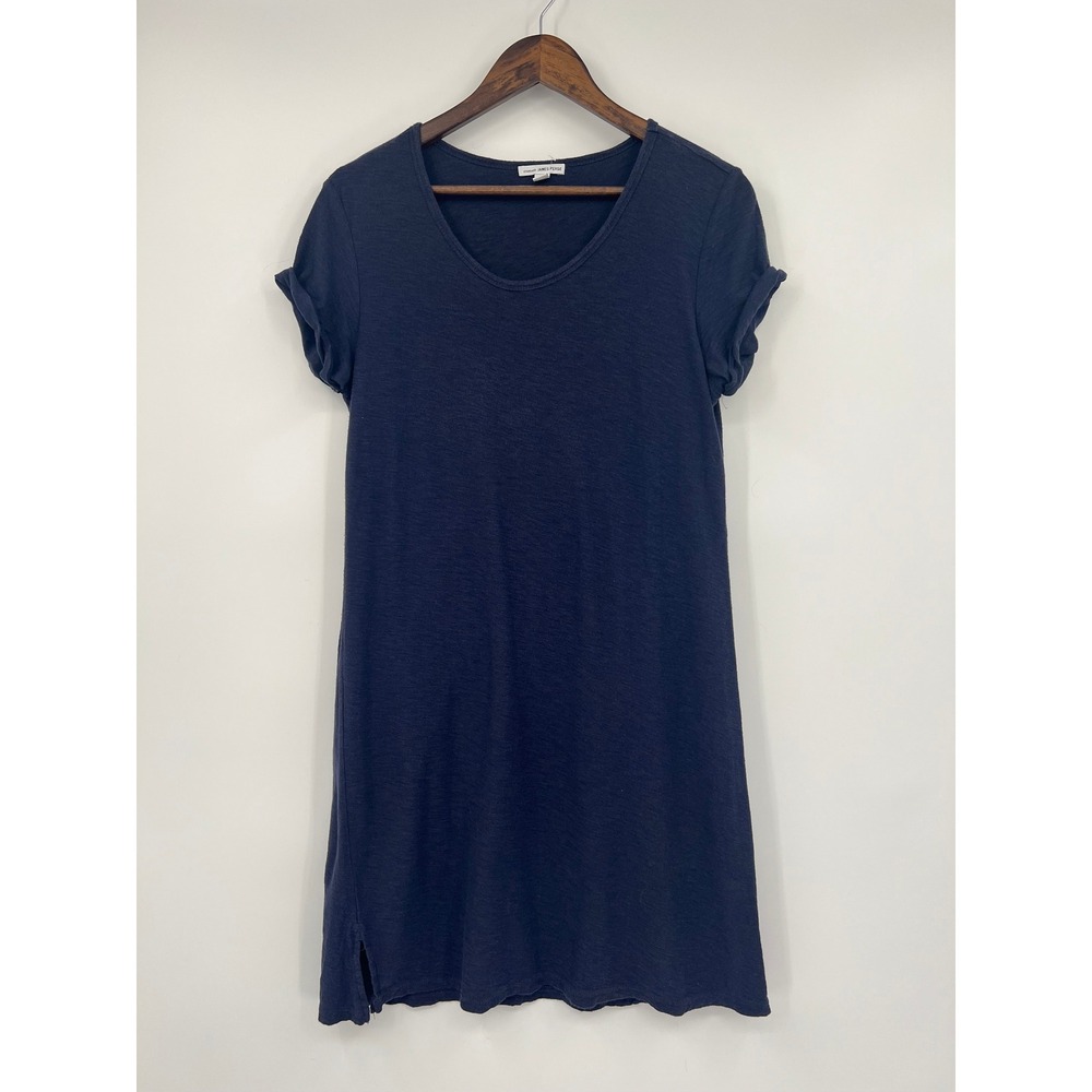 JAMES PERSE STANDARD  Rolled Sleeve T-Shirt Dress SIZE 3 NAVY BLUE LARGE